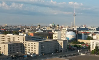 Ausblick von der 11. Etage des BMZ in Berlin